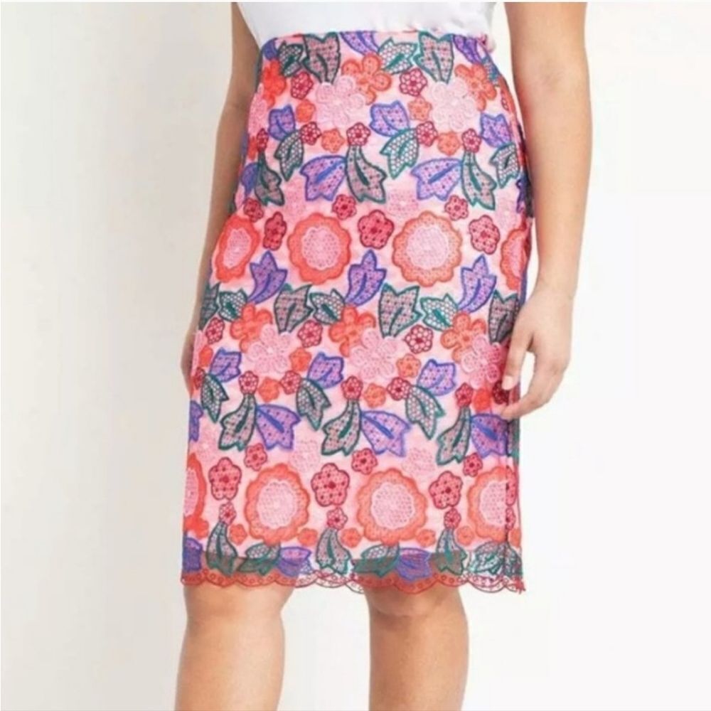 Eloquii 28 Lace Column Skirt